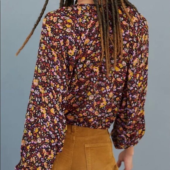 Anthropologie Pauline Exaggerated Balloon-Sleeved Blouse Small - Picture 3 of 7